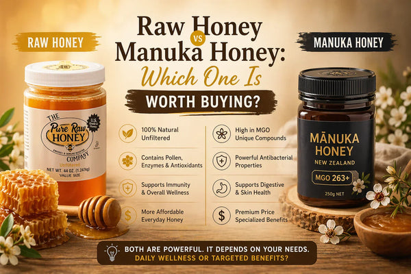 Raw Honey vs Manuka Honey: Which One Is Worth Buying?