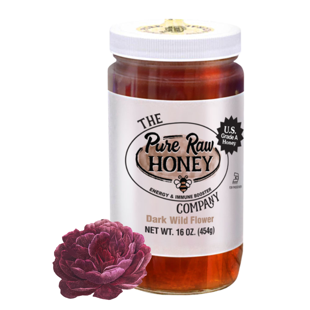 Dark Wildflower Honey 16oz