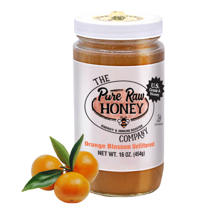 Unfiltered Orange Blossom Honey 16oz