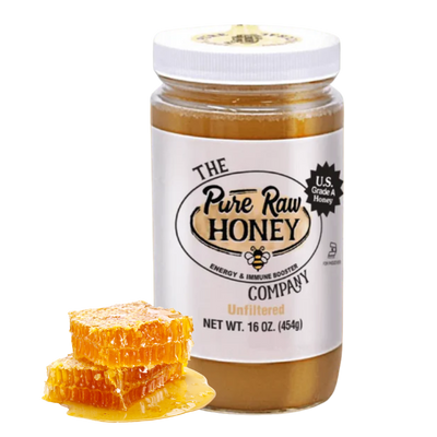 Raw Unfiltered honey 16oz