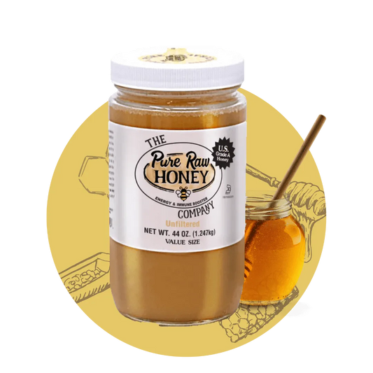 Raw Unfiltered Honey by Pure Raw Brands