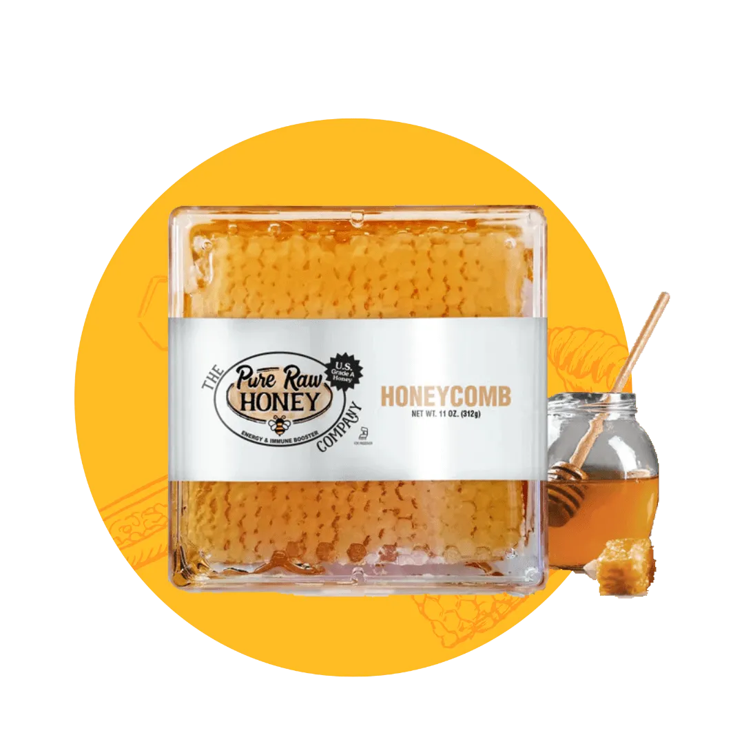 Freshly Harvested Raw Honeycomb