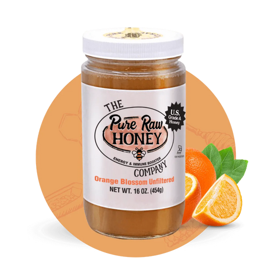 Unfiltered Orange Blossom Honey 16oz