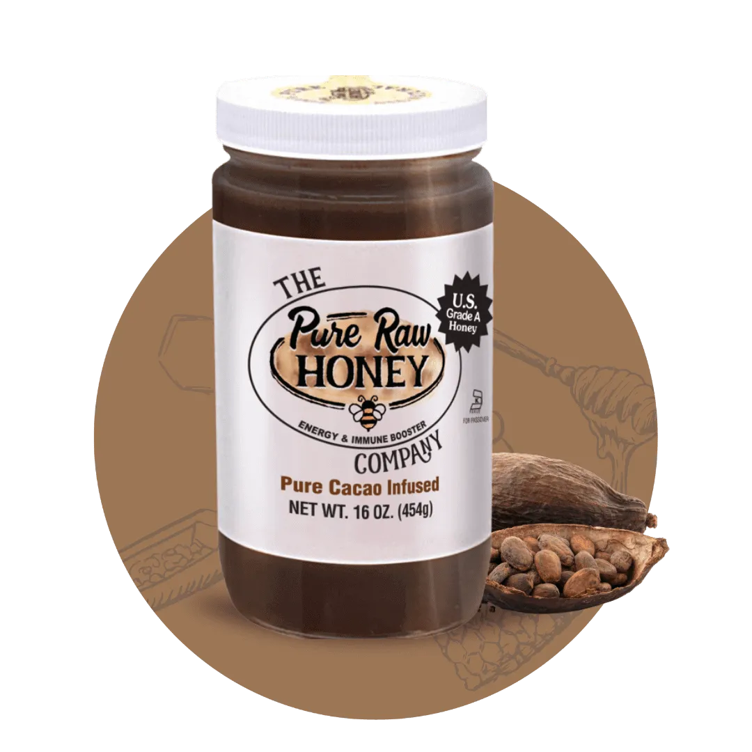 Raw Cacao Honey 16oz